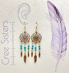 Indigenous Handmade Earrings - Dreamcatcher