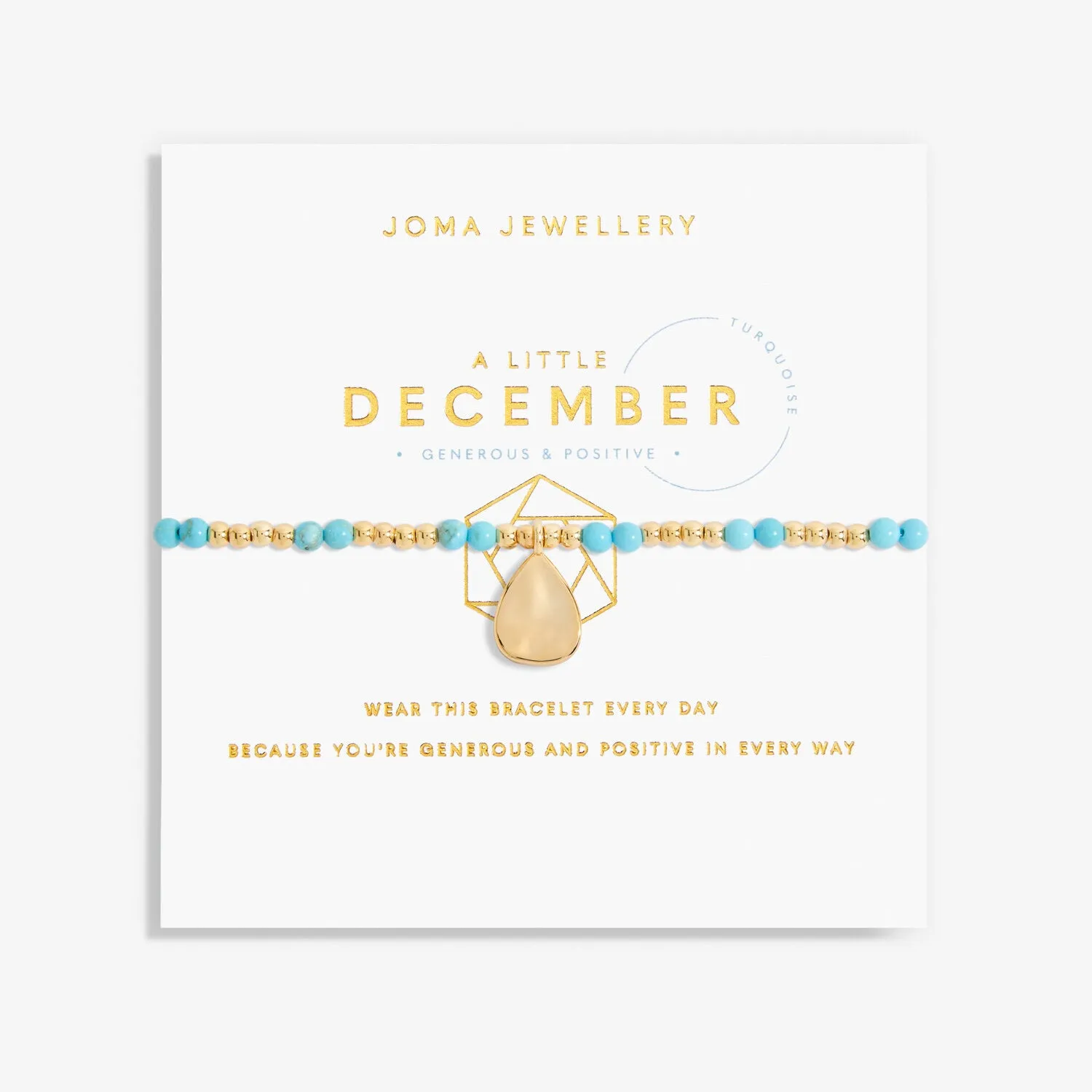 Joma Jewellery A Little December Birthstone Bracelet