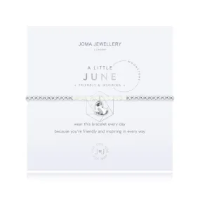 Joma Jewellery Bracelet - a little BIRTHSTONE JUNE MOONSTONE