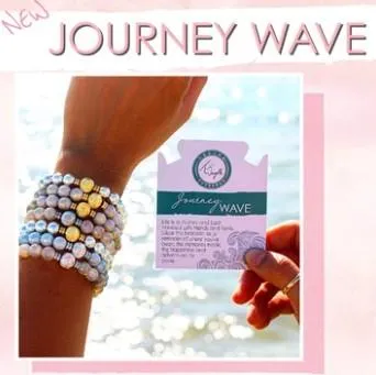 Journey Wave Bracelet with Moonstone and Silver Wave Ball