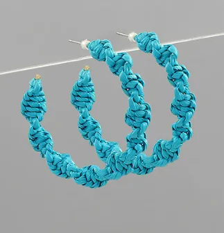 Kendra Hoop Earrings Turquoise