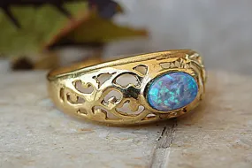 Lace Gold Ring