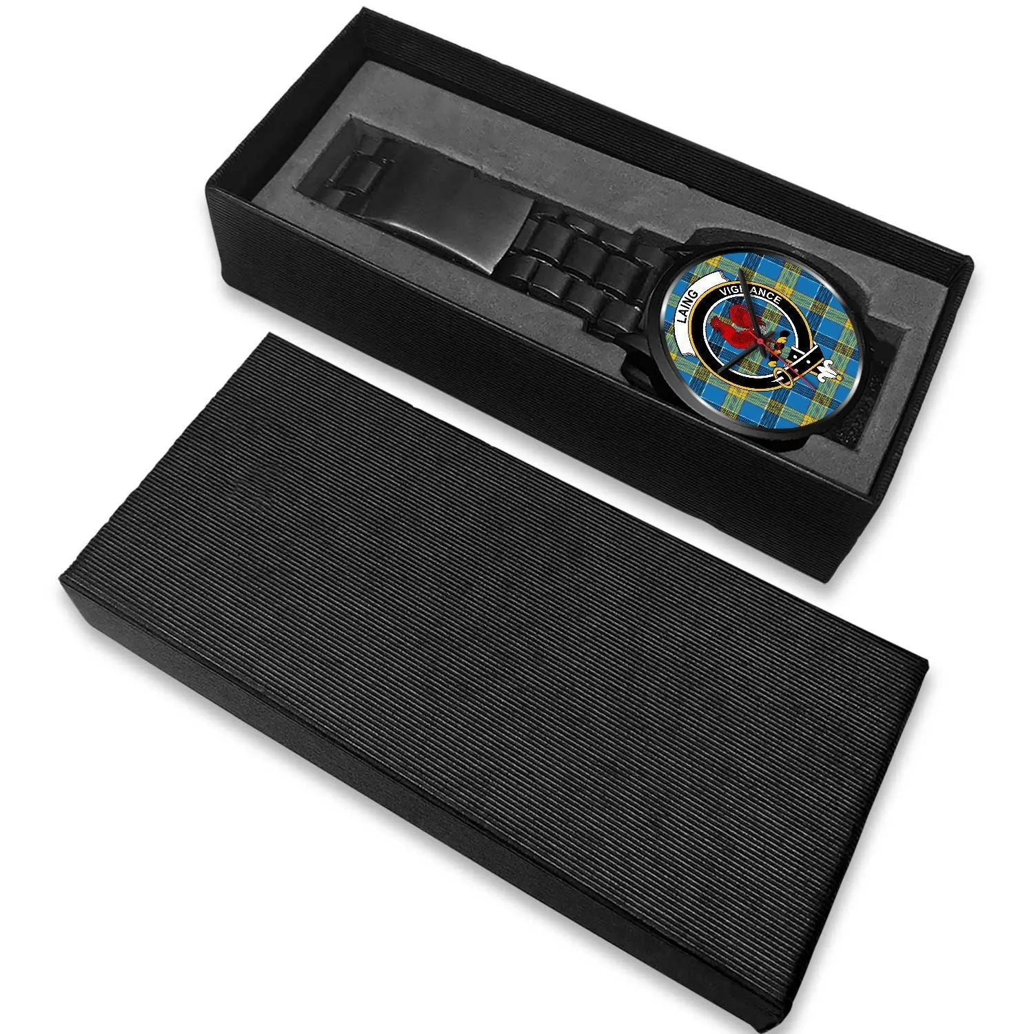 Laing Clan Badge Tartan Black Watch