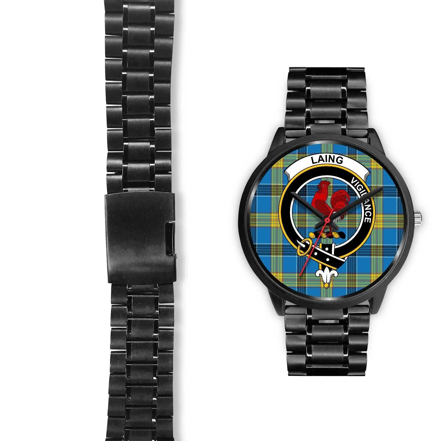 Laing Clan Badge Tartan Black Watch