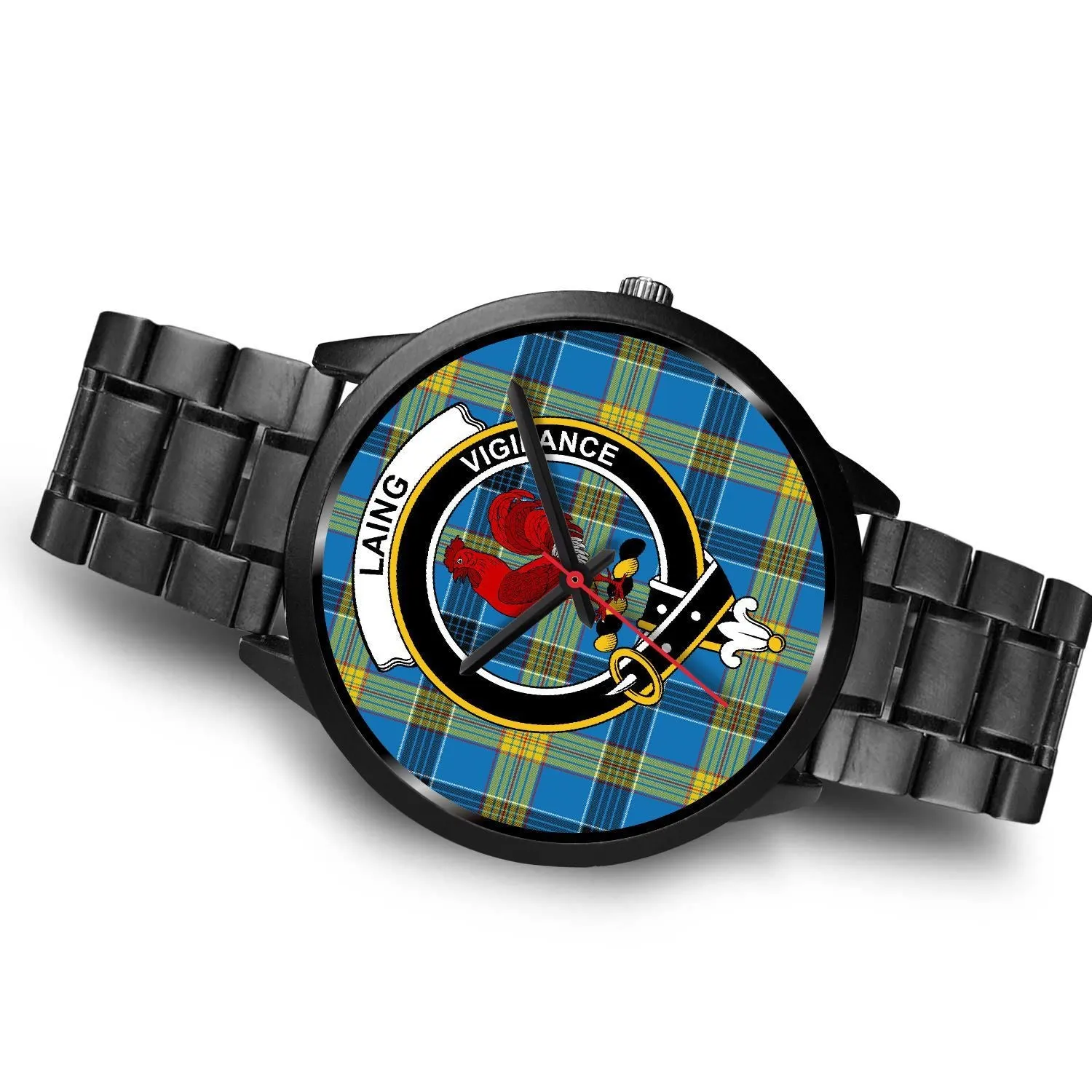 Laing Clan Badge Tartan Black Watch