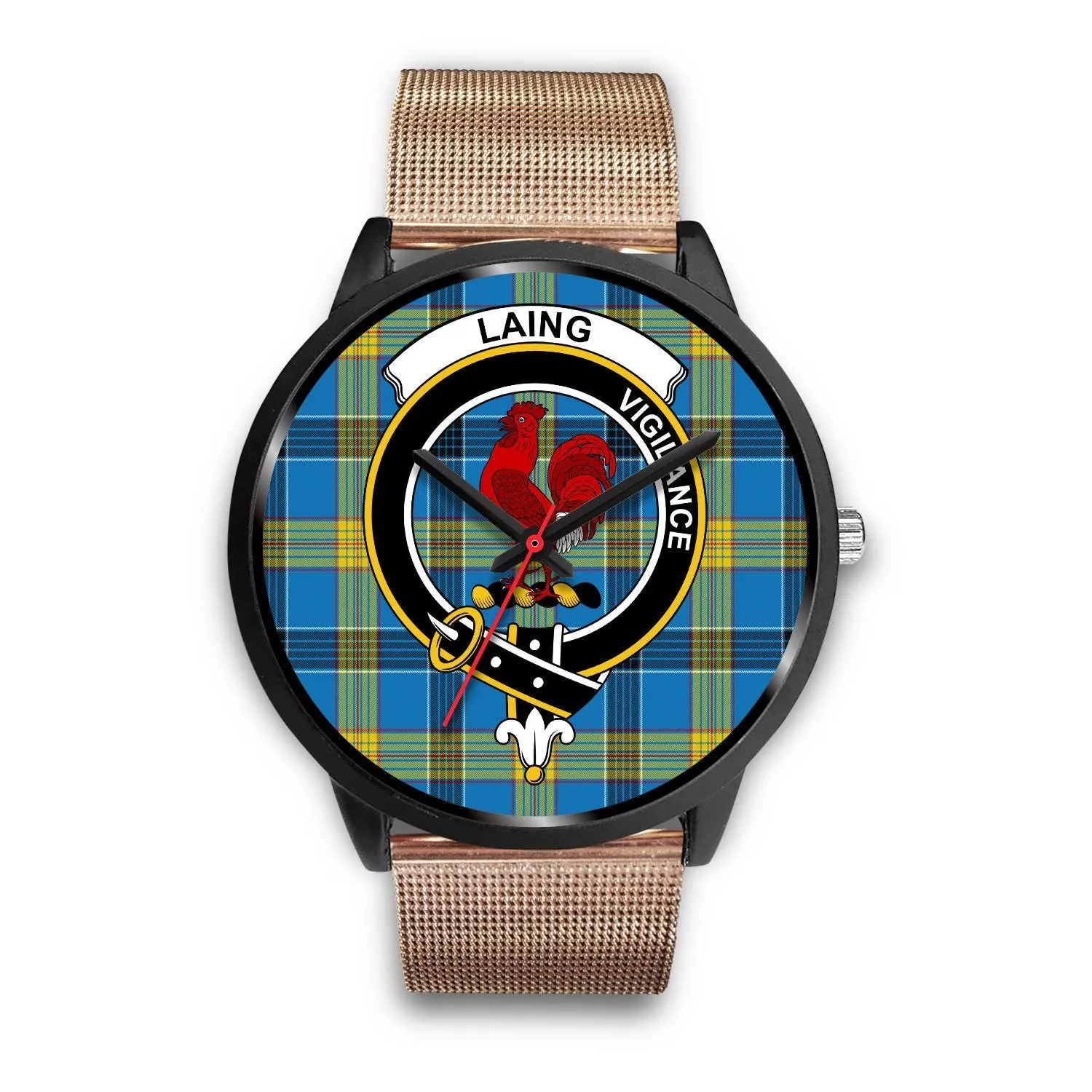 Laing Clan Badge Tartan Black Watch