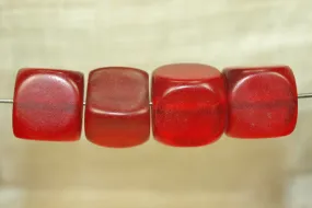 Large "Amber" Cornerless Cube Bead from Ethiopia