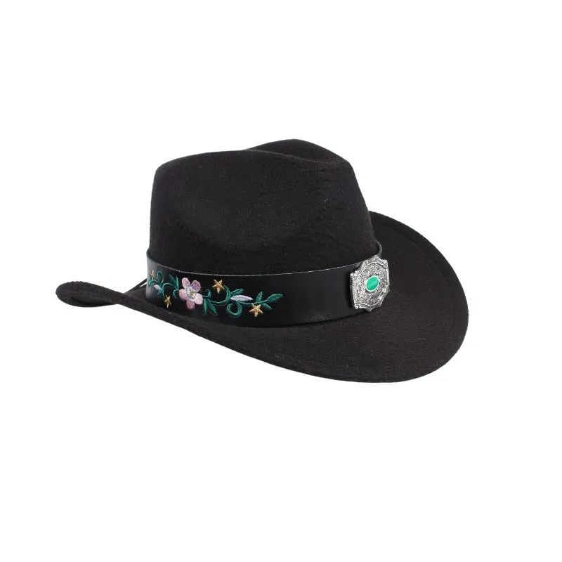 Leather Turquoise Decorative Hat Band