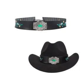 Leather Turquoise Decorative Hat Band