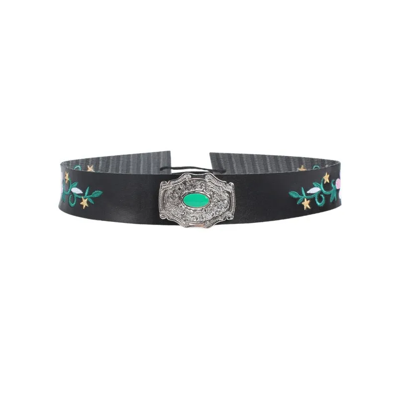 Leather Turquoise Decorative Hat Band