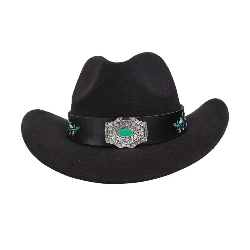 Leather Turquoise Decorative Hat Band