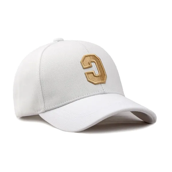 Letter C White Adjustable Baseball Cap C字母白色可調節棒球帽 KCHT2387a