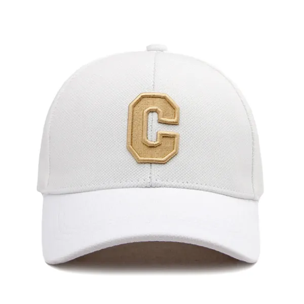 Letter C White Adjustable Baseball Cap C字母白色可調節棒球帽 KCHT2387a