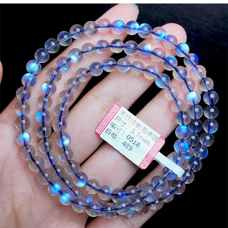 Luxury great quality labradorite Strong Royal Blue Color Crystal Bracelet