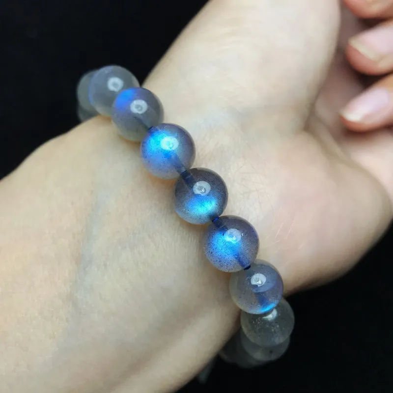 Luxury great quality labradorite Strong Royal Blue Color Crystal Bracelet