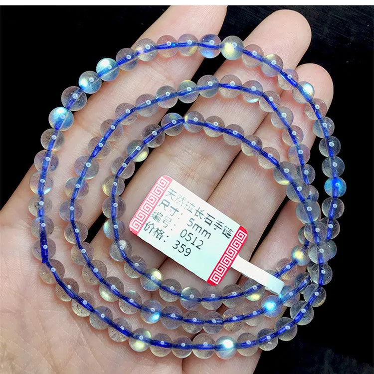 Luxury great quality labradorite Strong Royal Blue Color Crystal Bracelet