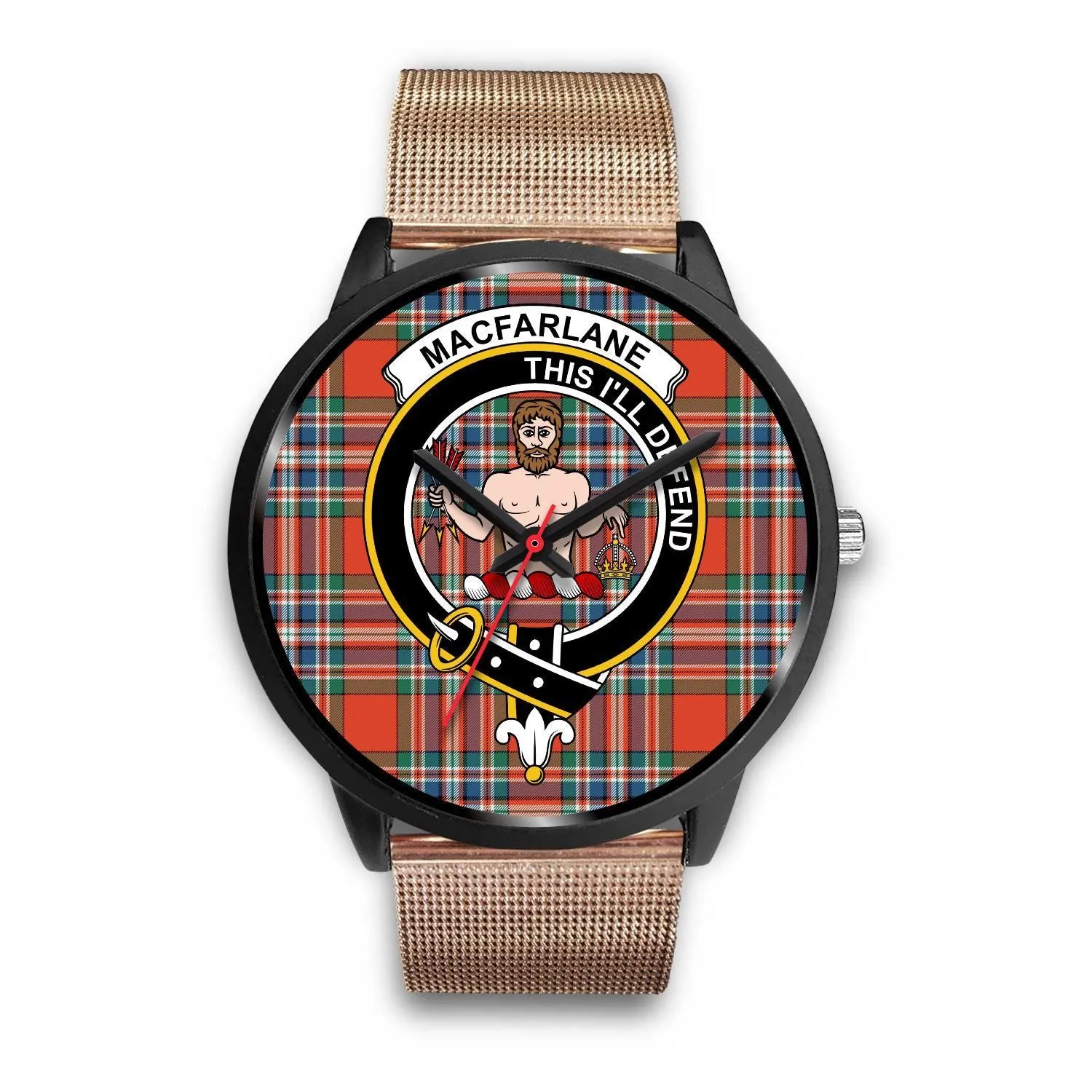 MacFarlane Ancient Clan Badge Tartan Black Watch