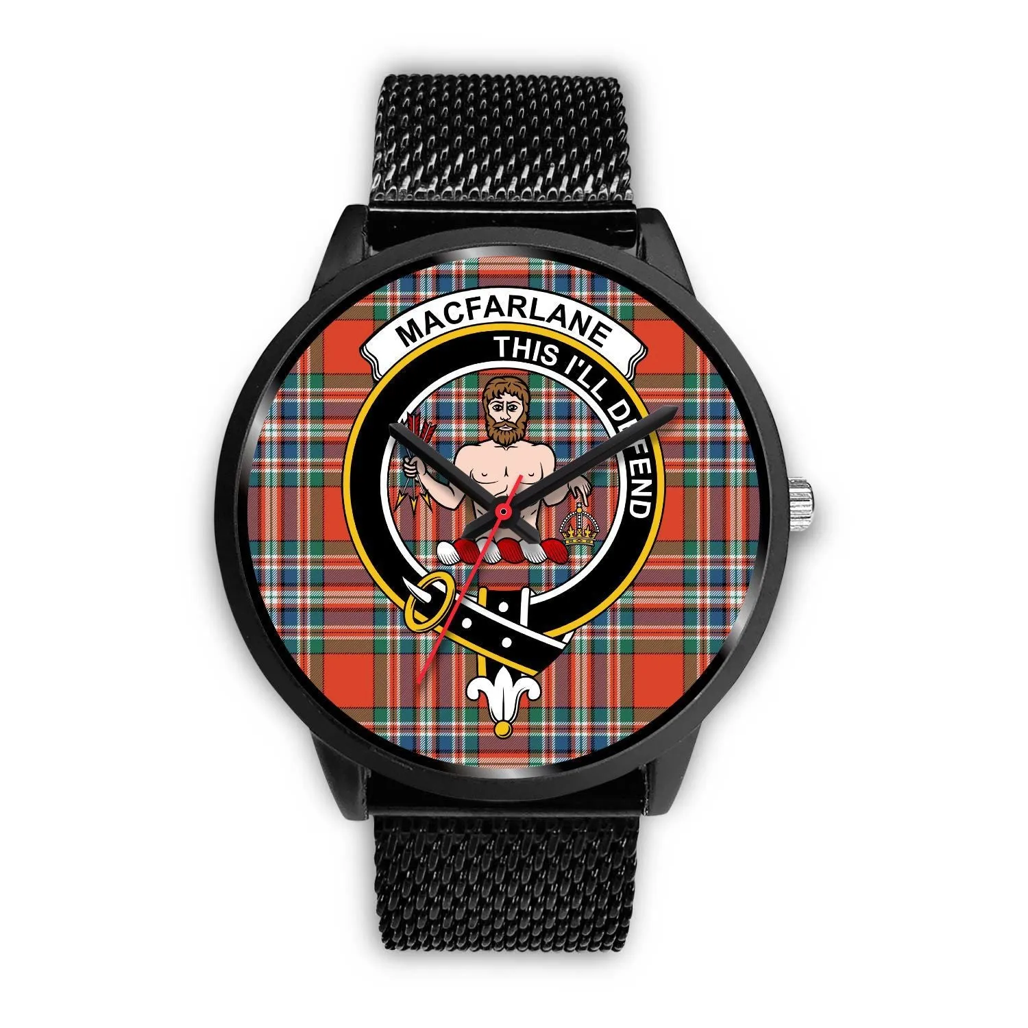 MacFarlane Ancient Clan Badge Tartan Black Watch