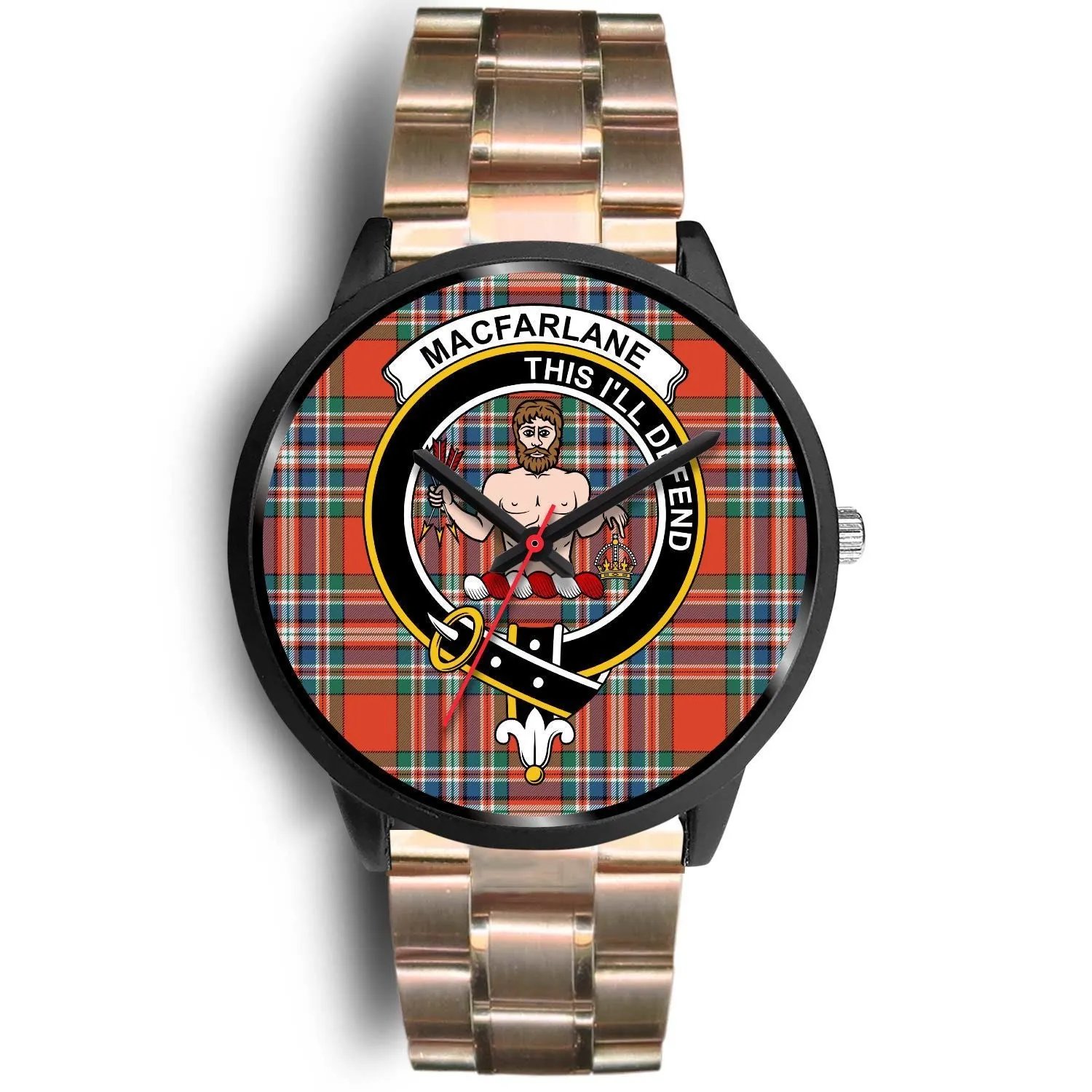 MacFarlane Ancient Clan Badge Tartan Black Watch