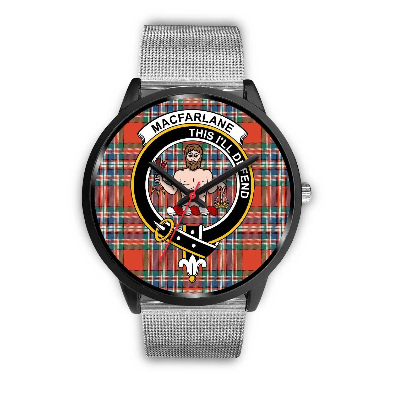 MacFarlane Ancient Clan Badge Tartan Black Watch