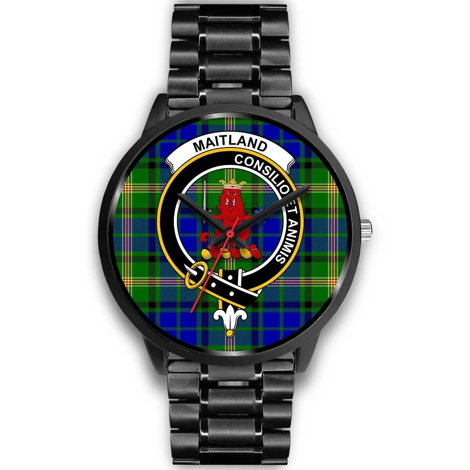 Maitland Clan Badge Tartan Black Watch