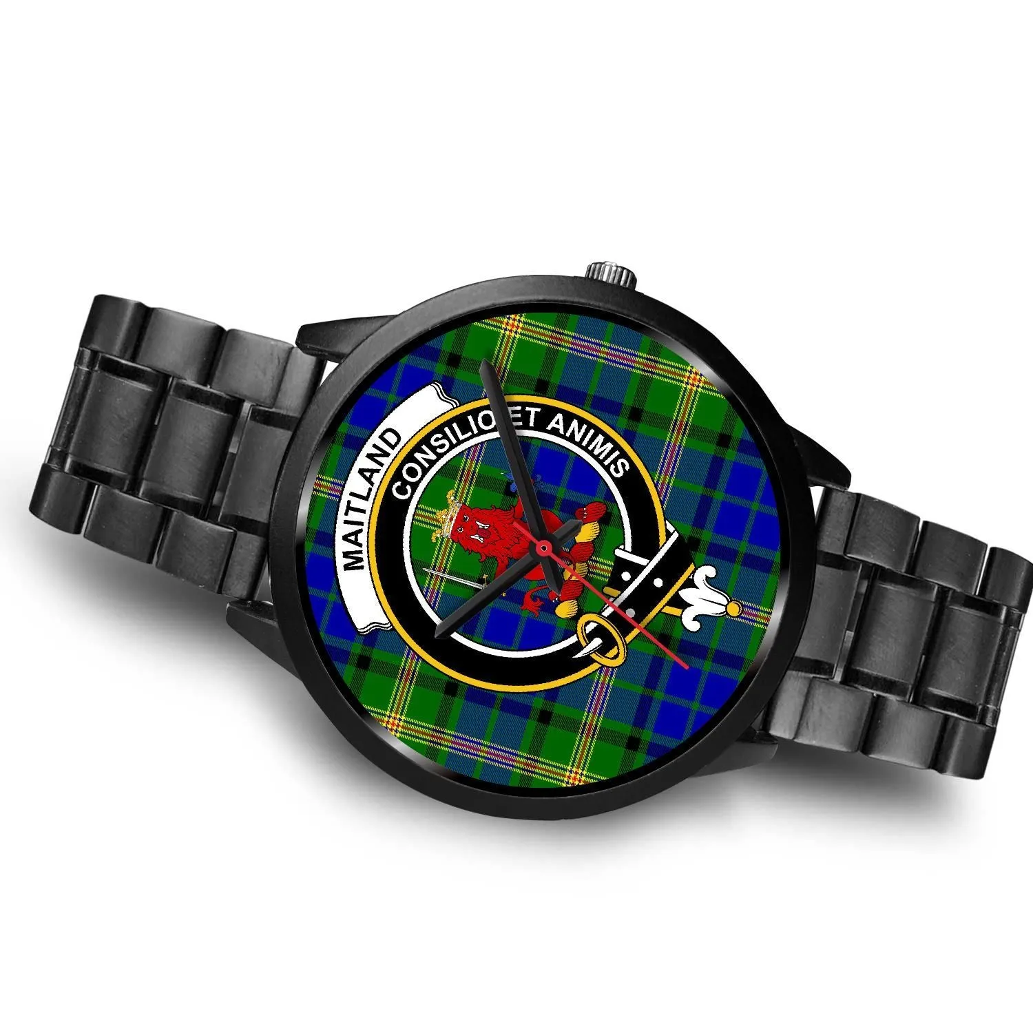 Maitland Clan Badge Tartan Black Watch