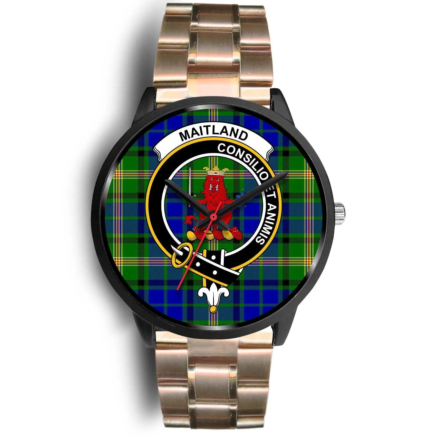 Maitland Clan Badge Tartan Black Watch