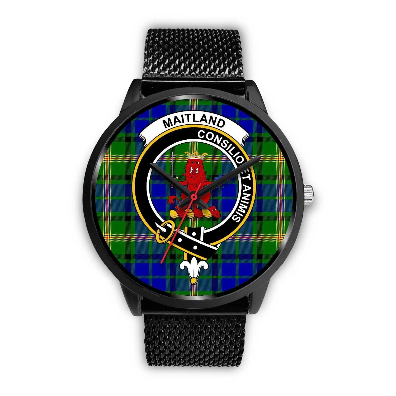 Maitland Clan Badge Tartan Black Watch