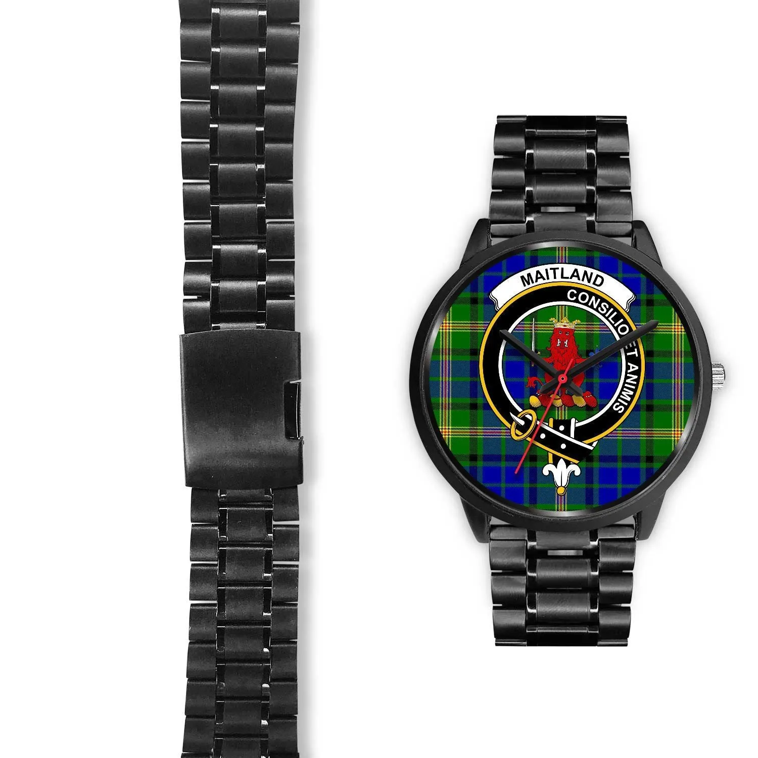 Maitland Clan Badge Tartan Black Watch