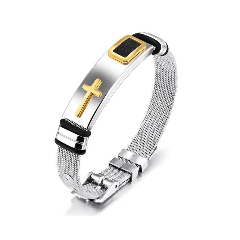 Men's Cross Bracelet <br> Classy