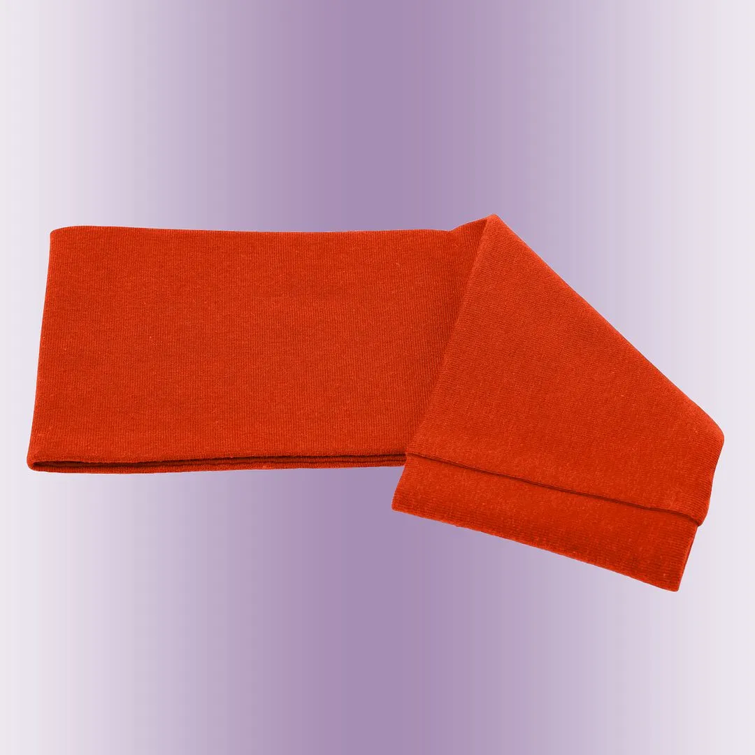 Men's Headbands Cotton Jersey 3" Wide Sports Fitness Yoga Made in the USA Orange