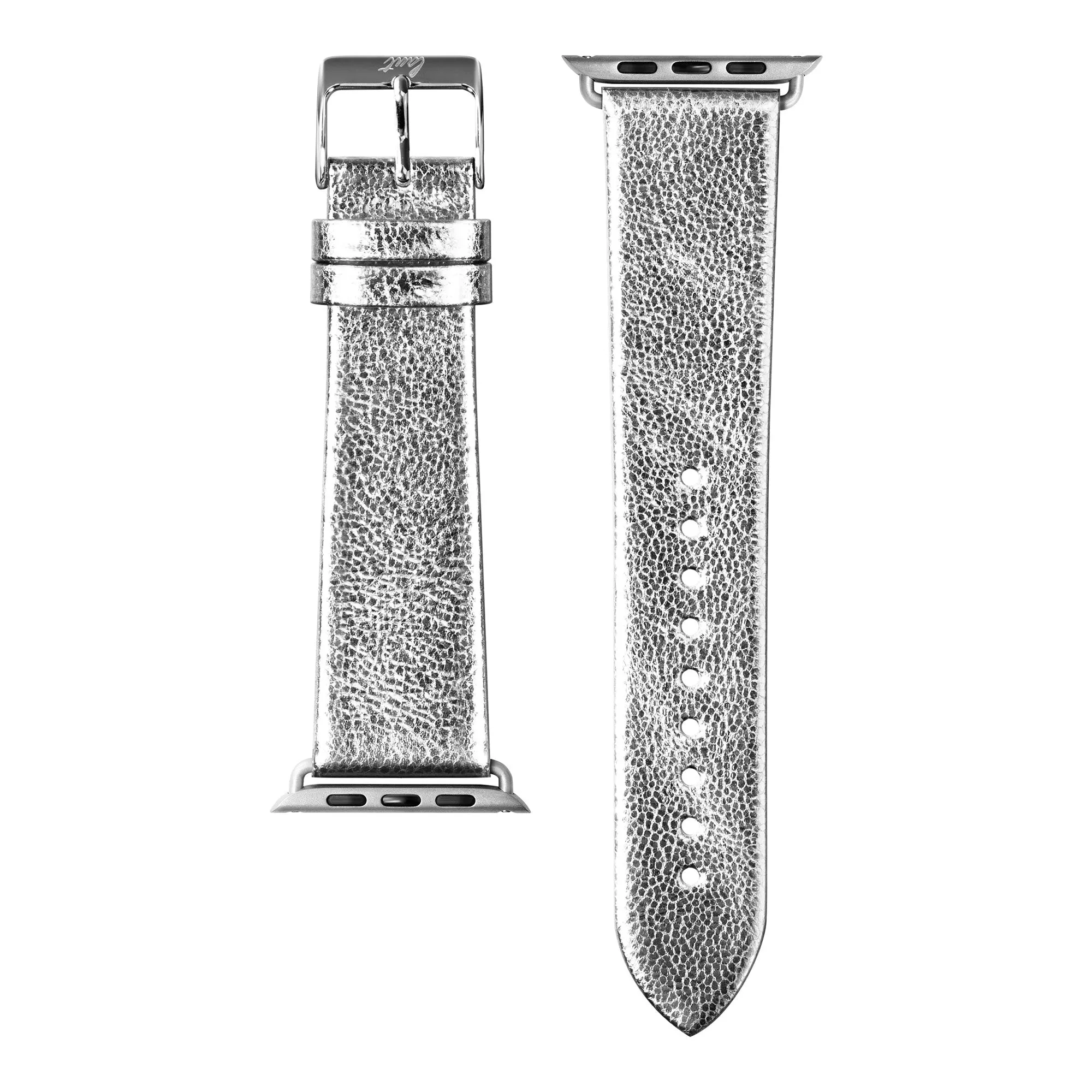 METALLIC Leather Watch Strap for Apple Watch Series 4-10 & SE & ULTRA