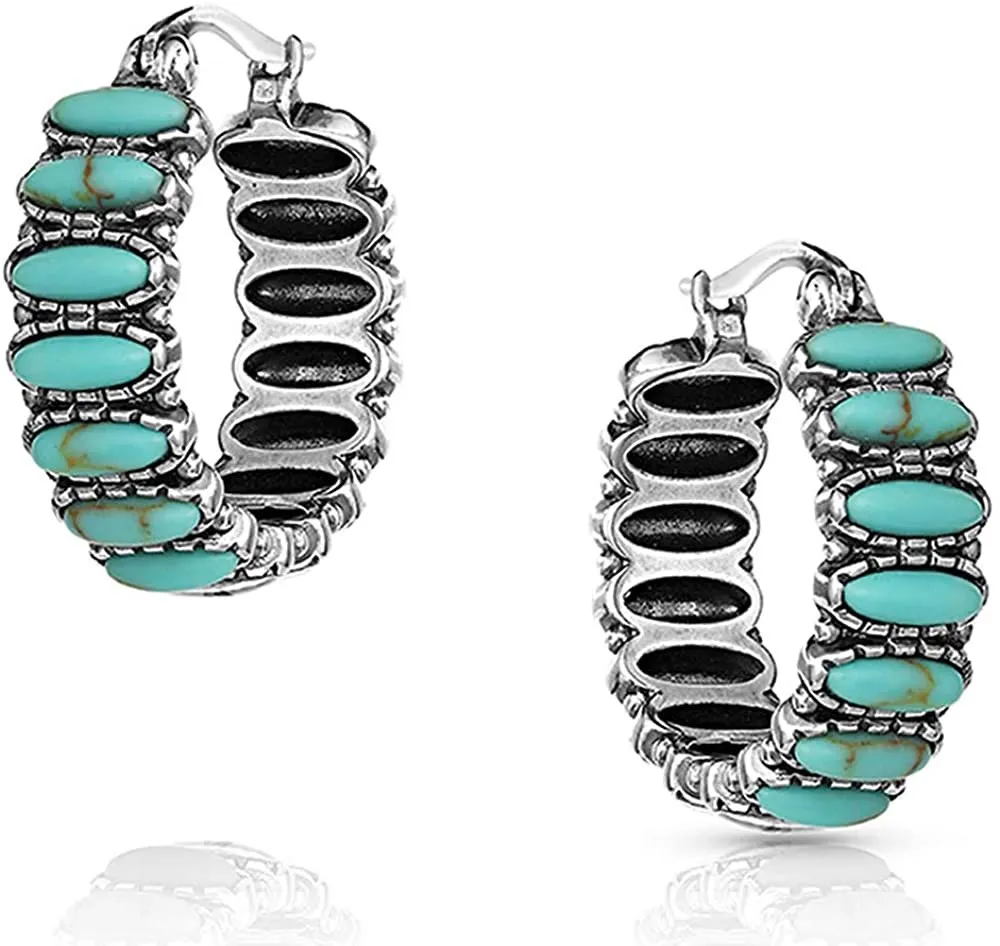 Montana Silversmiths Turquoise Run Earrings