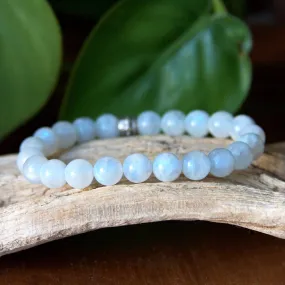 Moonstone Beaded Stretch Bracelet