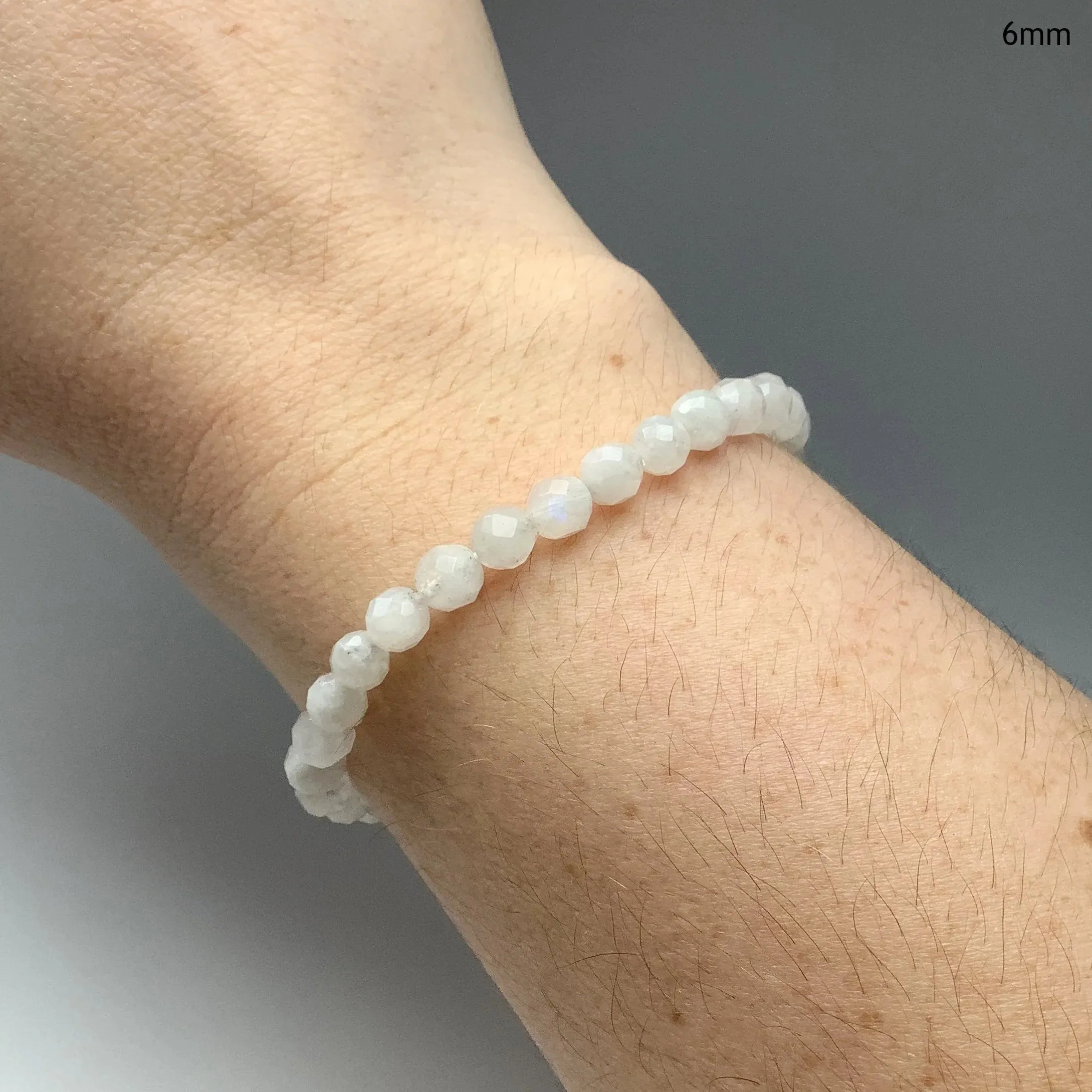 Moonstone Faceted Beaded Bracelet