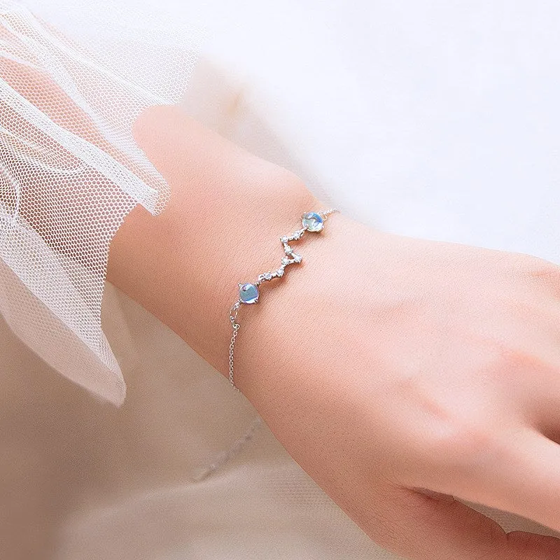 Moonstone transfer bracelet