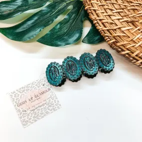 Mother of Guadalupe Stretch Bracelet in Turquoise