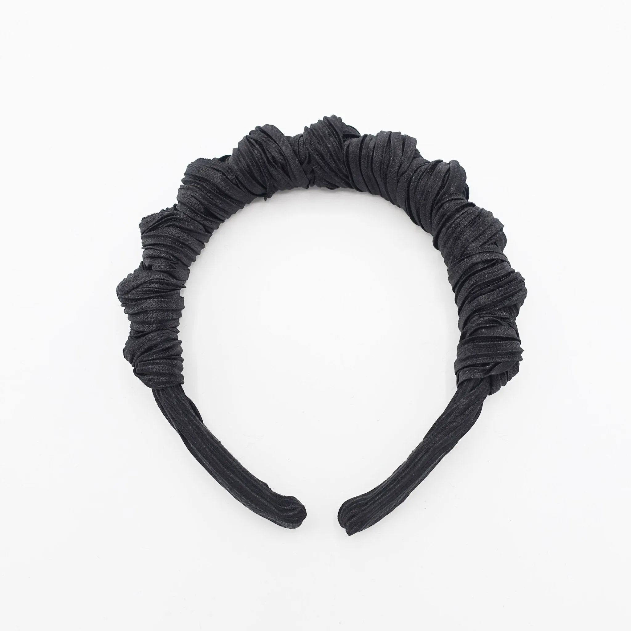 multi top knot headband pleated fabric hairband cute women hair accessory