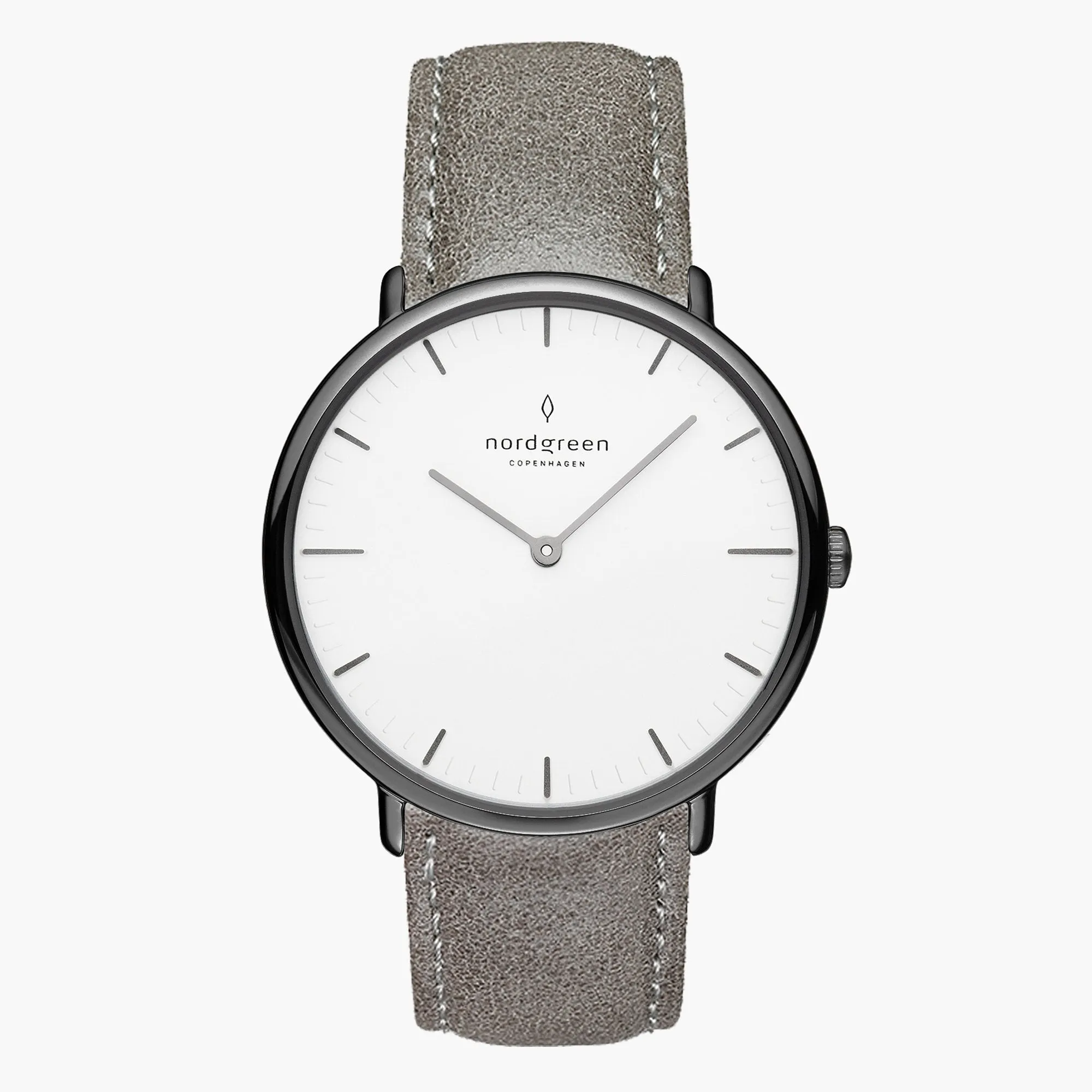 Native | White Dial - Patina Grey Leather