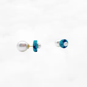 Natural Turquoise Stud Earrings