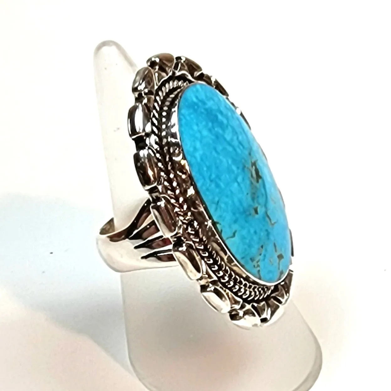 Navajo Kingman Turquoise Ring - Size 9