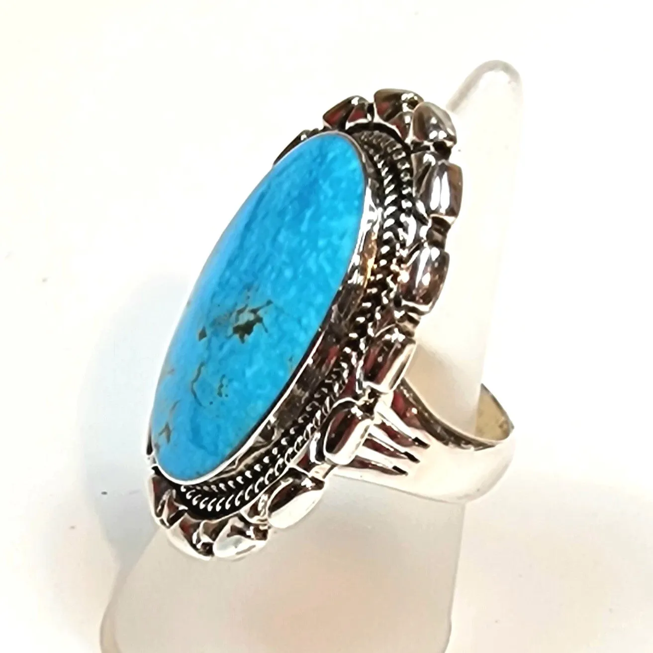 Navajo Kingman Turquoise Ring - Size 9