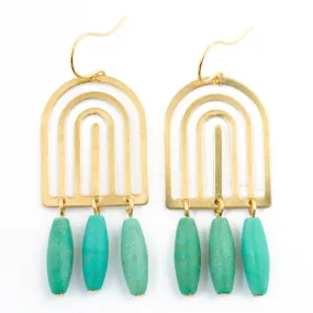 Nest Pretty Things | Turquoise Arch Earrings