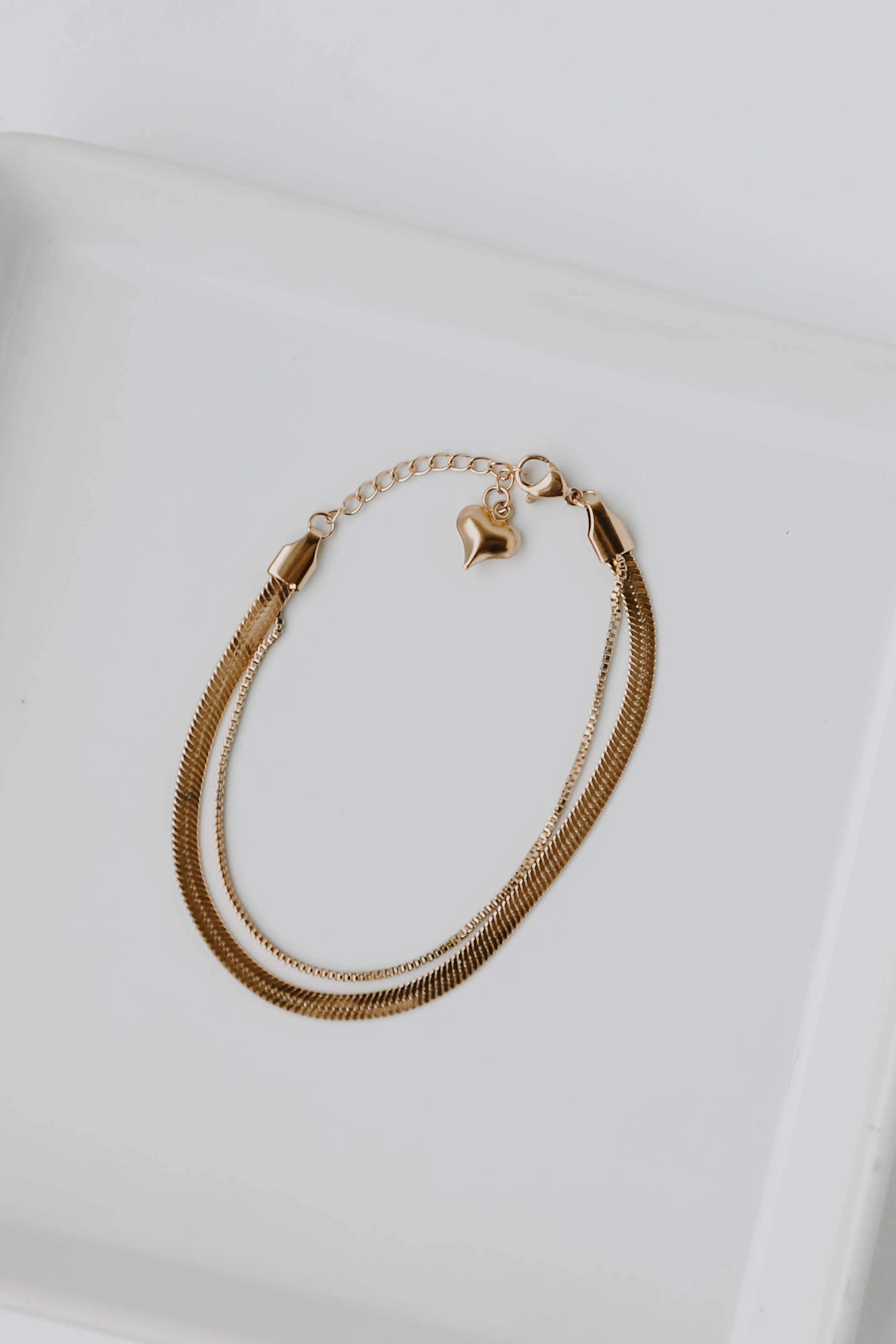 Nina Gold Layered Chain Bracelet