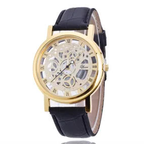 Non-Mechanical Watch Men 'S Quartz Watch Double-Sided Sheer Cutout Watch For Men