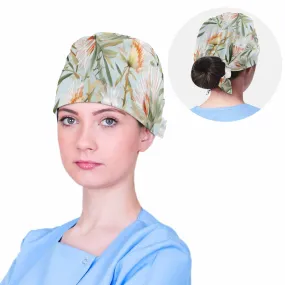 Nurse Scrub Cap Australian Floral 2  Scrub Cap