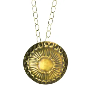 Obara Round Necklace - Brass