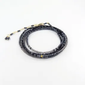 Ombre Black Wrap Bracelet & Necklace