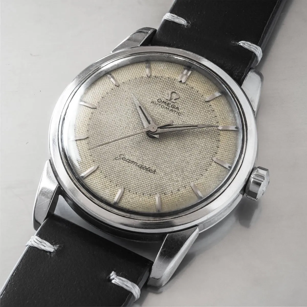 Omega Seamaster Automatic Honeycomb Dial Made in 1957 First Generation Seamaster 7 seconds per day Men's