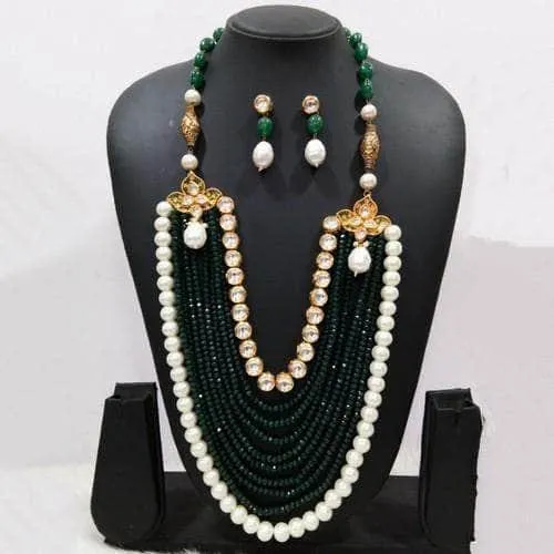 Onex And Moti Layered Long Necklace Set